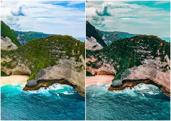 Aerial Straits and Mountains
