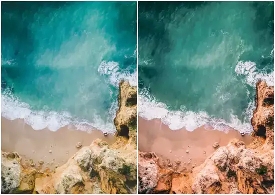 Sea Waves from Above