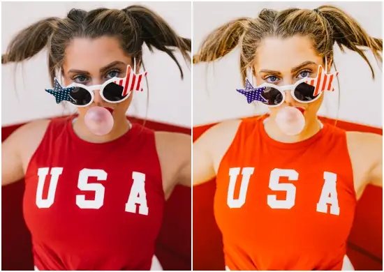 America Red Color Preset