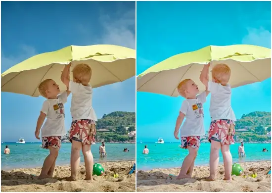 Aqua Blue Beach Lightroom