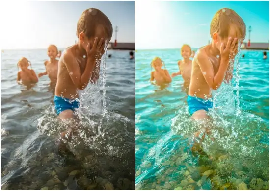 Children Blue Beach Preset For Lightroom
