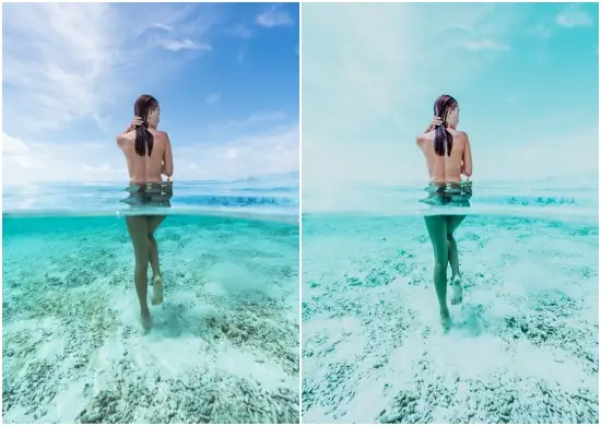 Aqua and Bronze Lightroom Preset