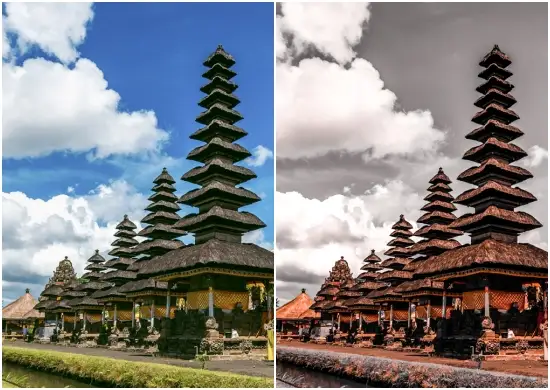 Bali Dark & Orange Tone Preset