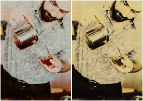 Download Preset Lightroom Tone Black Gold Vintage