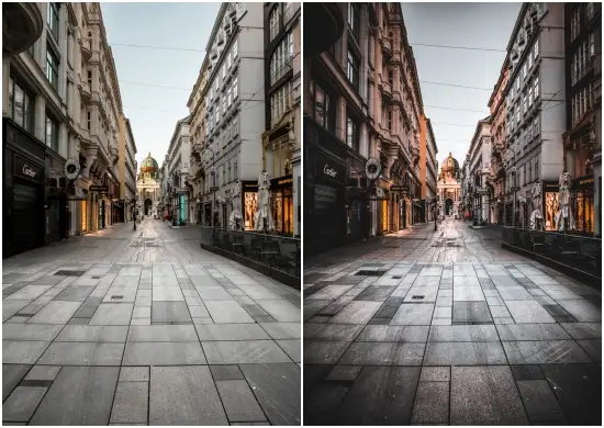 Orange And Black Lightroom Mobile Preset