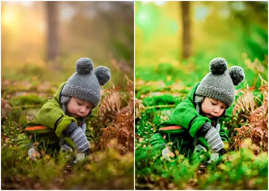 Children Portrait Green Free Dng