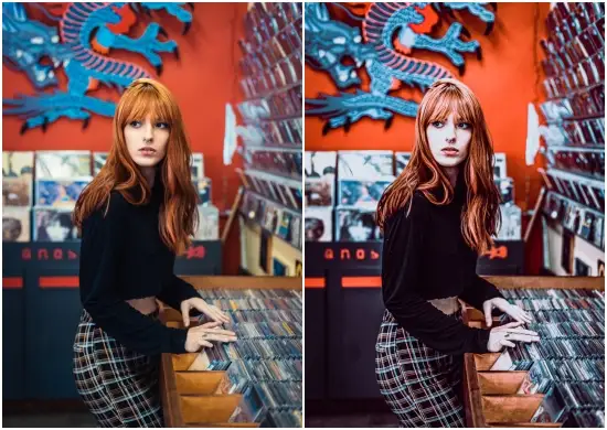 Cinematic color correction Presets Dng