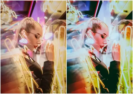 HDR Cinematic Neon Preset