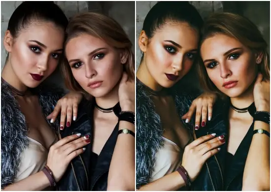 Glamour & Beauty Dark Tones Preset