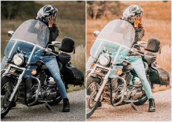 Golden Motorcycle Lightroom Preset