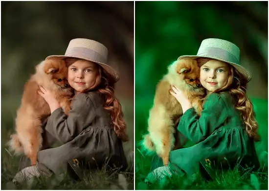 Portrait Green Photography Preset