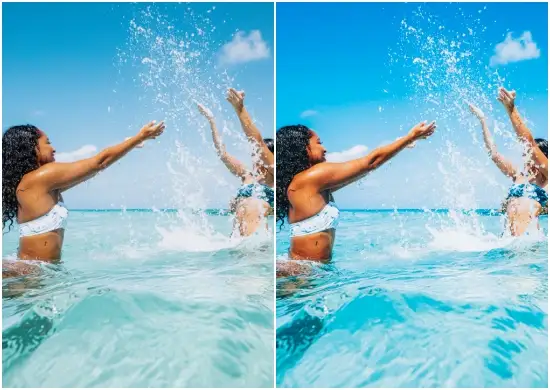 Instagram Presets Filters Blue Beach