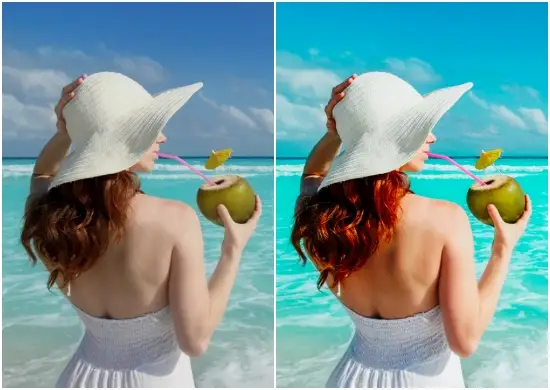 Instagram Blue Beach Filters