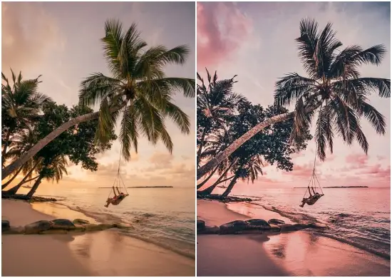 Free Sunset Dng Mobile Preset