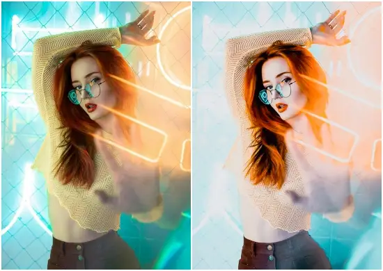 Tiktok Neon Cinematic Preset