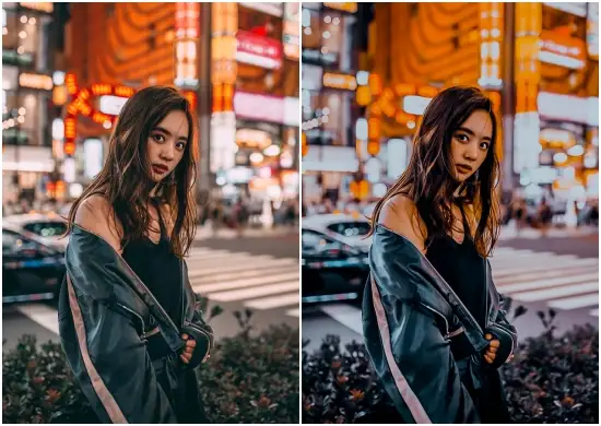 Dark Mood Orange Tone Preset