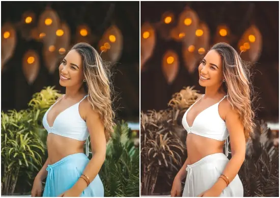 Get Free Orange & Gold Tone Preset