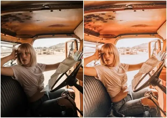 Preset Orange and Teal