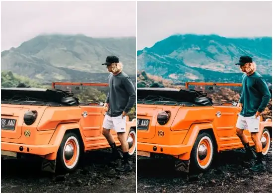 Orange Teal Tone Preset