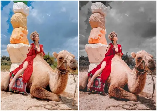 Outdoor Dark Mode Orange Tone Mobile Preset