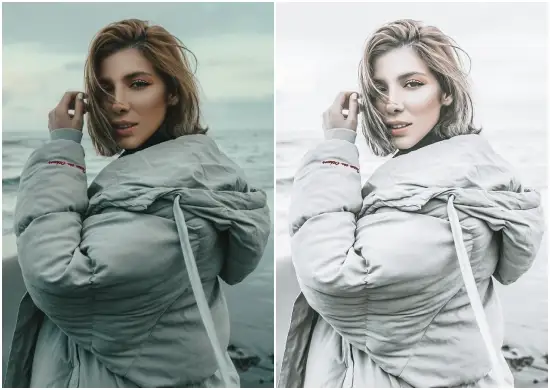 Powder Gray Color Effect Instagram Presets Blogger Preset