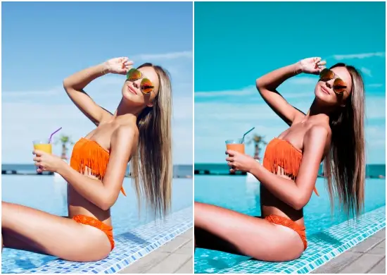 Preset Lightroom Santorini Blue Tone