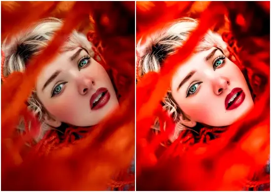 HDR Retouch Neon Portrait Preset