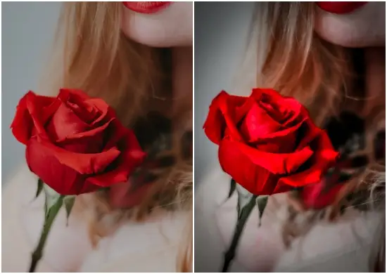 Red tones lightroom preset