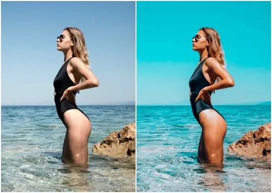 Preset Lightroom Santorini Blue