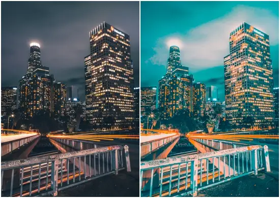 Preset City Night Blue Tone