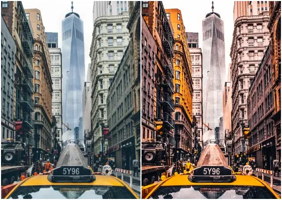 Orange Tone City Night Preset