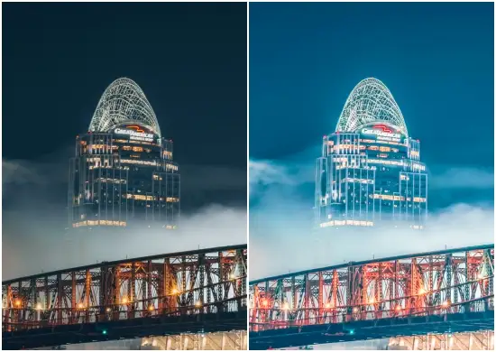 Moody Blue City Night Lightroom Preset