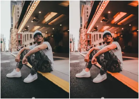 Street Mood Orange Tone Lightroom Preset