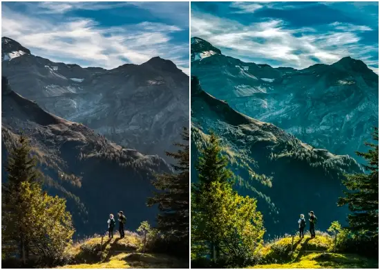 Get Free Blue Teal Mobile Preset Dng