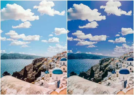 Santorini Travel Preset