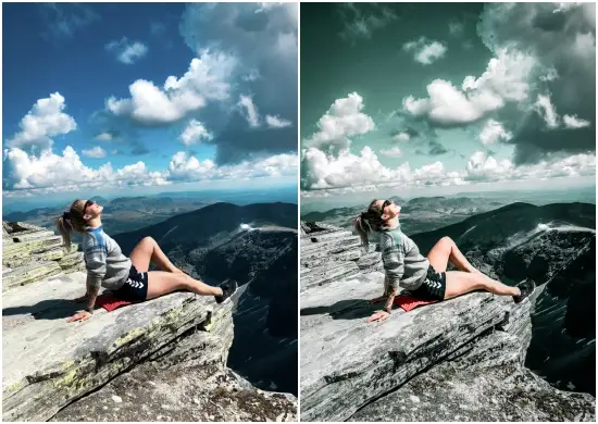 Travel Blue Tone Free Preset