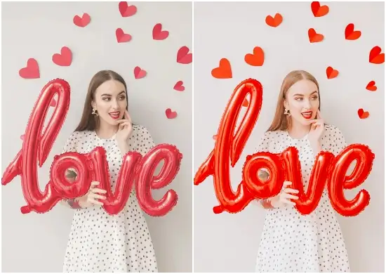 Love Valentine Tone Red Presets