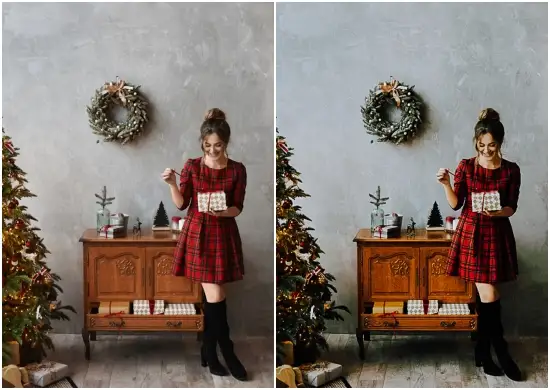 Vintage Mobile Lightroom Christmas Preset XMAS