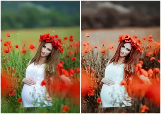 Aqua and Orange Preset Dng