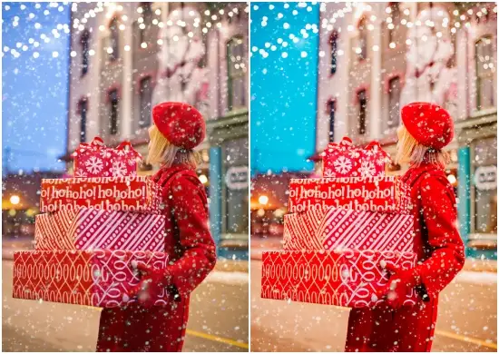 Winter Holiday Lightroom
