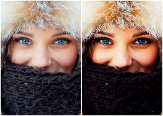 Winter Warm Colors Lightroom