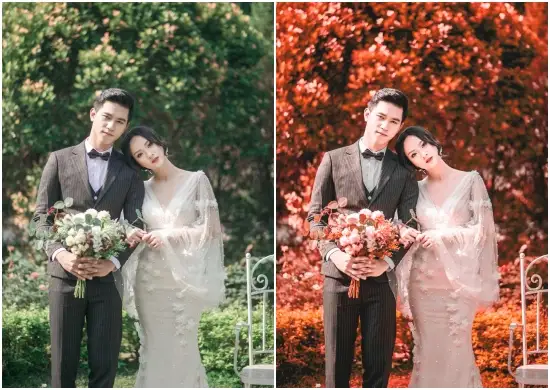 Free Autumn Wedding Lightroom Preset for Outdoor