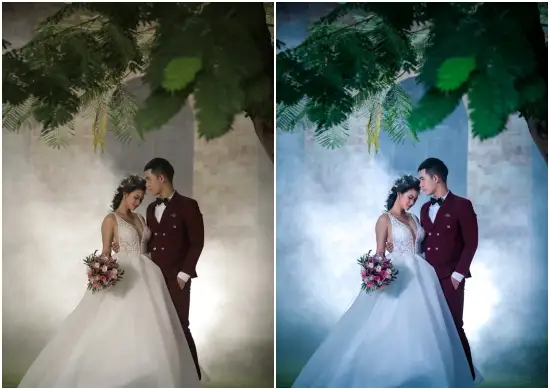 Preset Lightroom Dark Film Tones Wedding