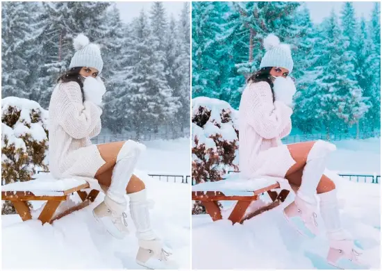 Winter Blue Effect Preset