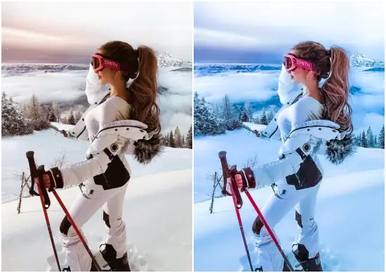 Blue Winter Preset Lightroom